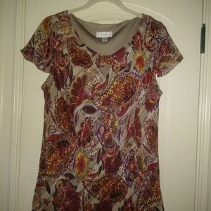 Cap Sleeve Lined Top